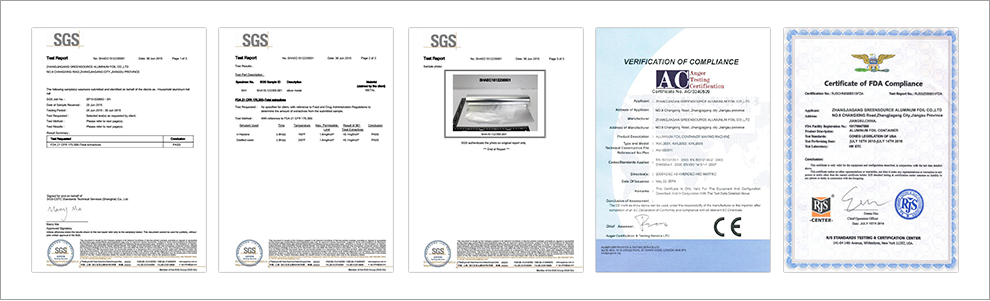 YOCON Aluminum Quality Certificates