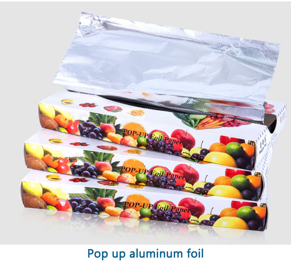 Pop up aluminum foil