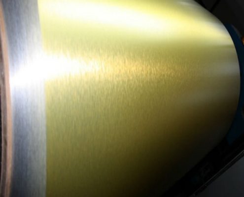 Gold Brushed Coated Aluminum Coil Sheet 02